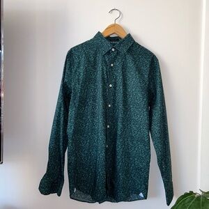 Floral Print Dress Shirt 100% Cotton